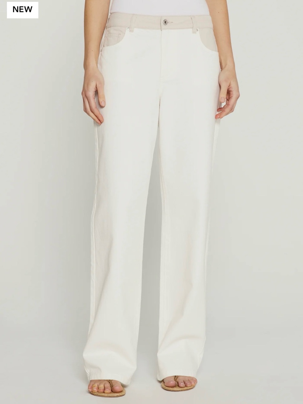 7 Diamonds The Edit Wide Leg in Tapioca